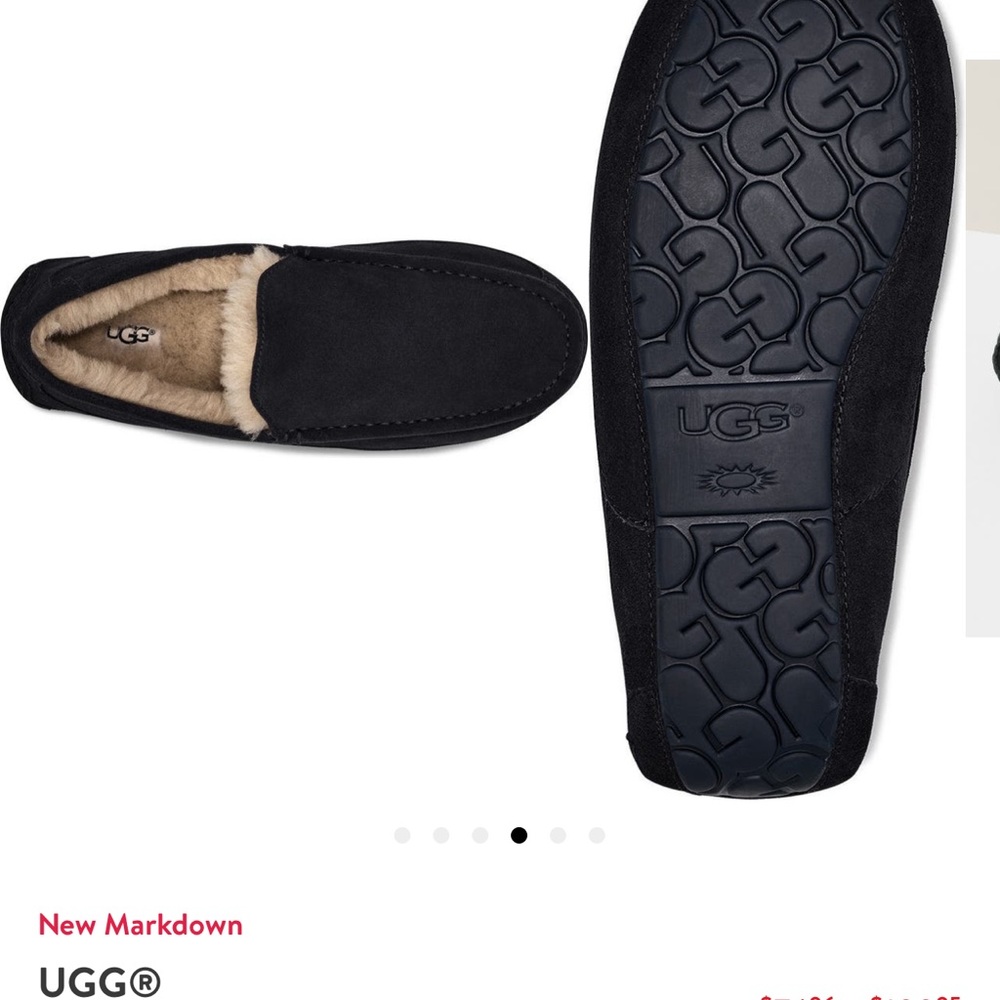 UGG ASCOT SLIPPER NAVY BLUE SUEDE SIZE 12 MEN